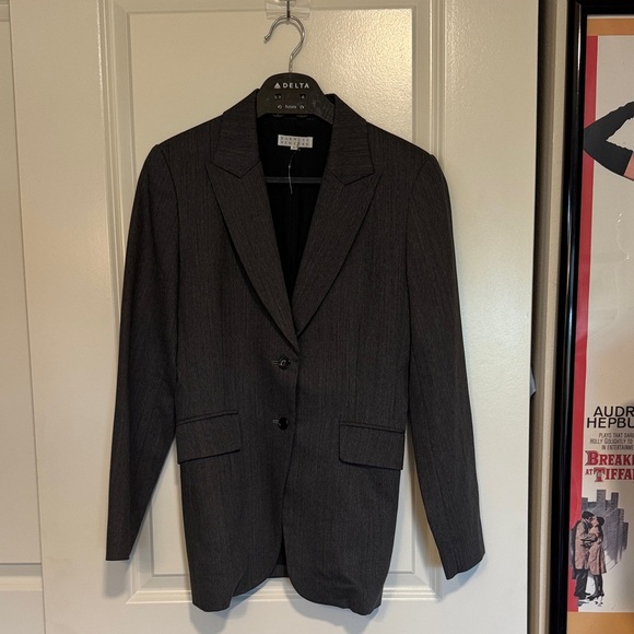 Barneys New York Gray Blazer wool blend - Picture 2 of 10